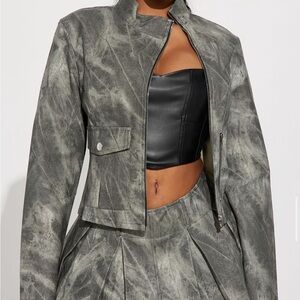 Fashion nova Faux Leather Jacket
